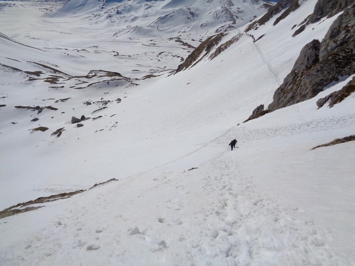 La pettata vista da sopra a quota 2335m