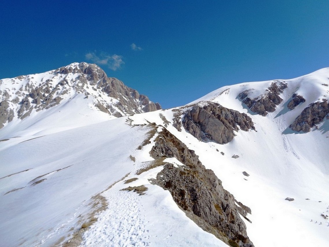Verso la Sella di Corno Grande
