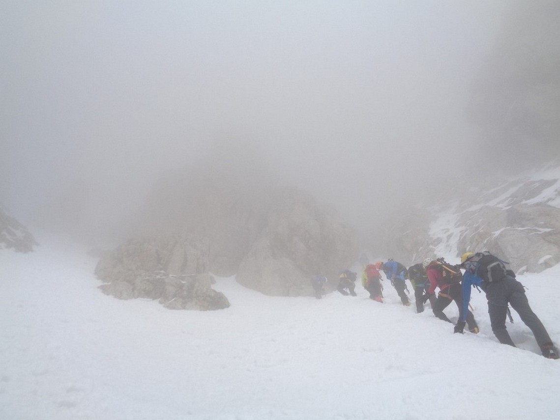 Verso il restringimento a quota circa 2750m