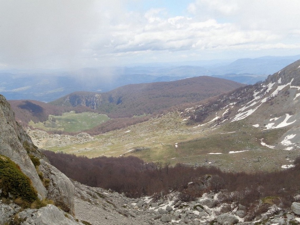 La Valle Cupella dall'alto