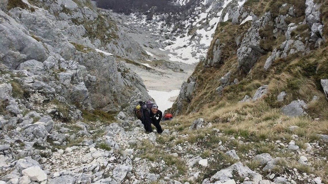 Sto arrivando alla sella a quota 2175m