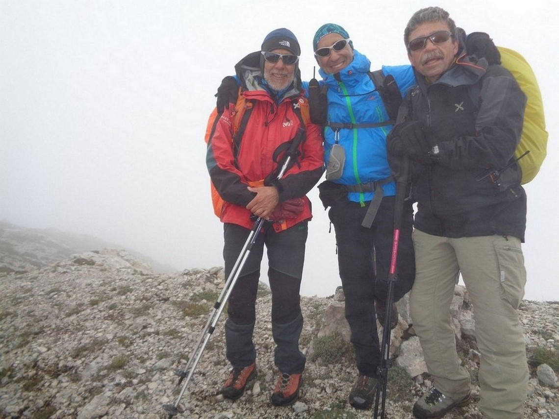 Quota 1908 Cima di Monte Ortara con i Direttori di Escursione