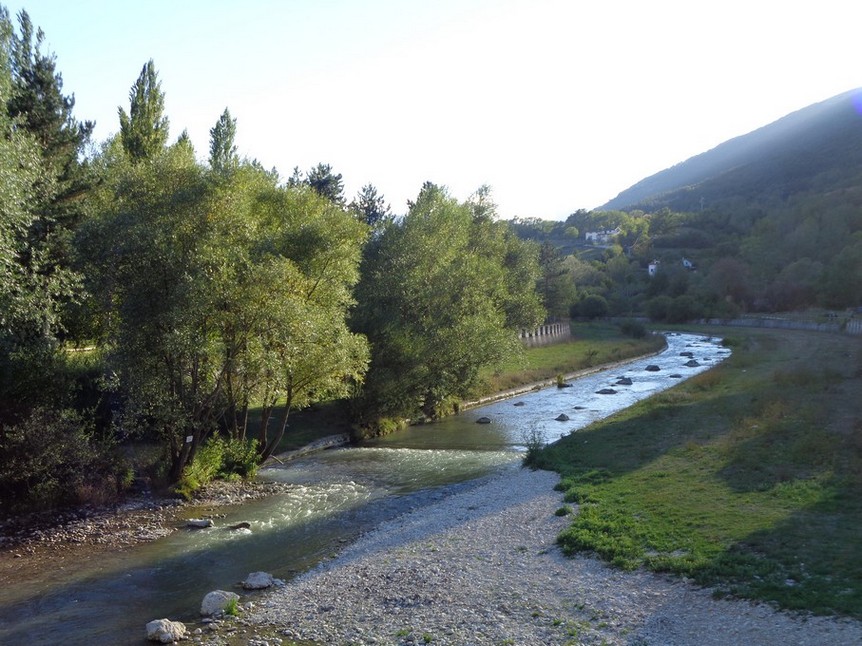 Il Sangro dentro al Paese