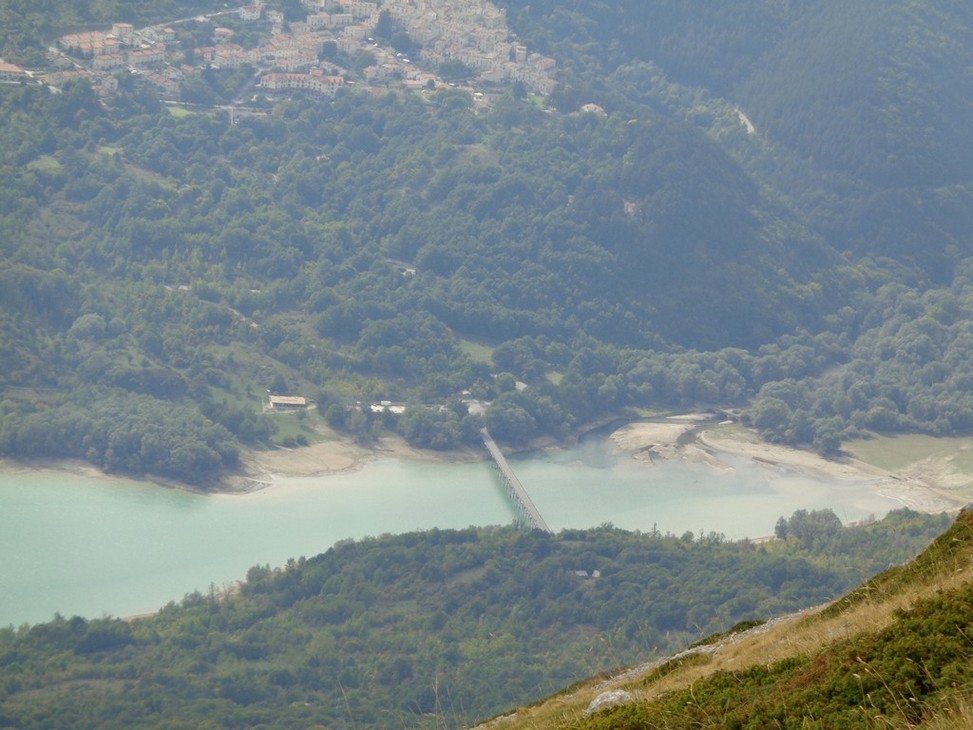 Il ponte verso Civitella come se fossi in Elicottero