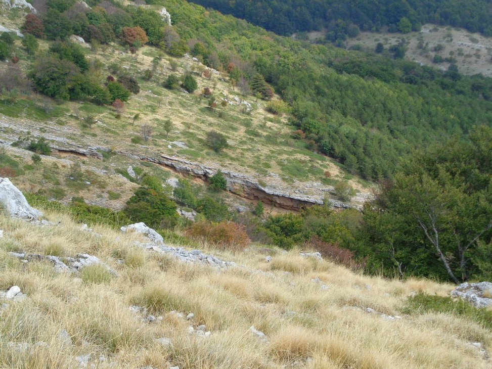Il Vallone Rosso da sopra