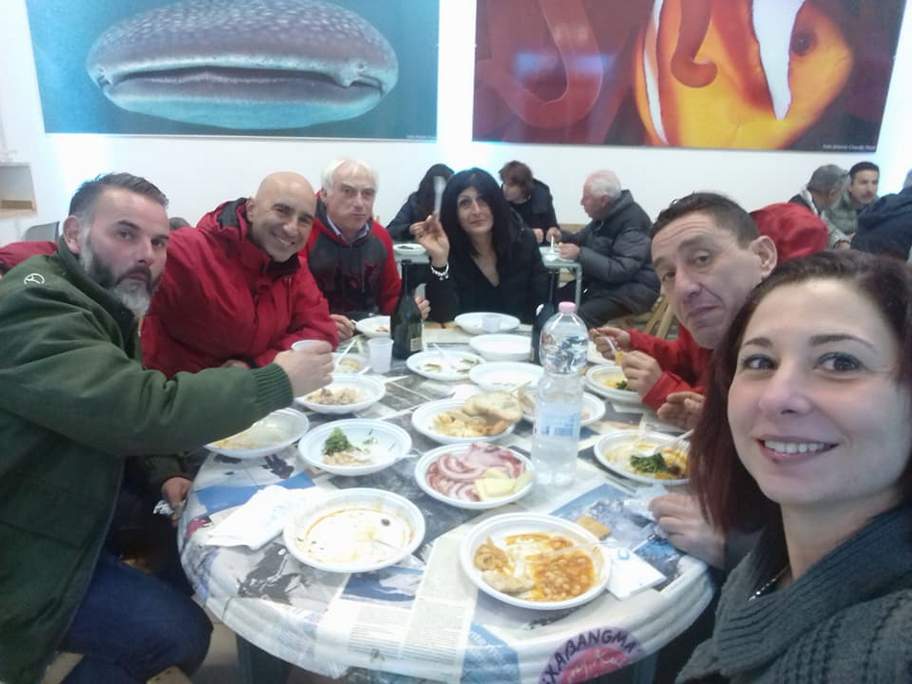 Con i simpaticissimi amici del CAI di Sora