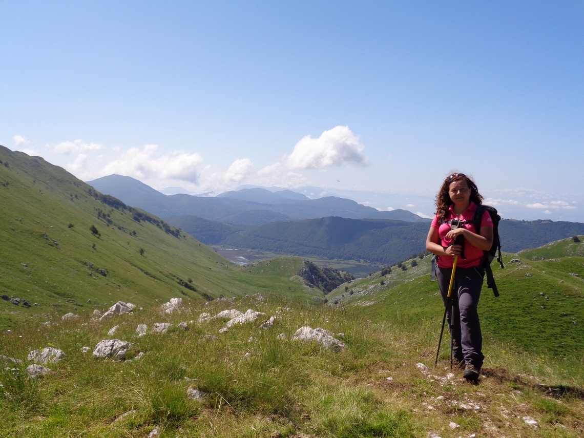 Sara immersa nella natura