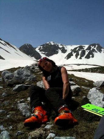 Silvia Muzio in un momento di riposo