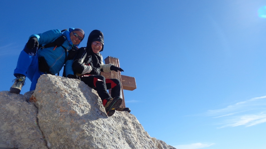Con il PAST PRESIDENT del C.A.I. di  Amatrice Franco Tanzi per la Traversata dei 2000m da Rocca di Cambio a Ripa di Bagno