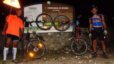 Una " Follia " notturna per l'anello MTB nel cuore dei Simbruini