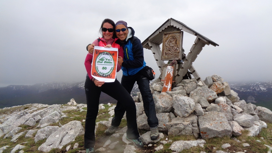 Con le 50 Cime di Veronica Brichetti per la traversata del Monte Orsello sul Velino-Sirente