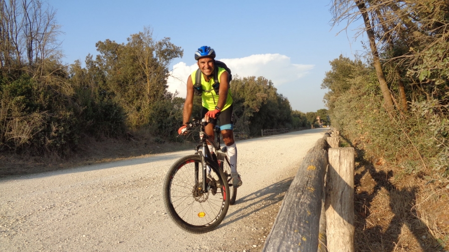 Allenamento MTB per l'anello del territorio di Ostia