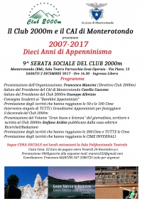 NEWS N.12 Il Club 2000m festeggia 10 anni di Appennino a Monterotondo
