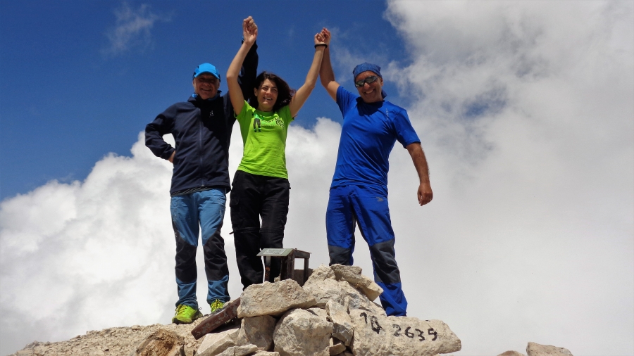 Con la forza della vita di Loredana e Massimo per la Traversata-Anello di Pizzo Intermesoli sul Gran Sasso D'Italia