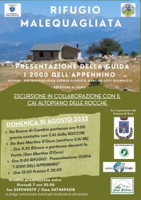 NEWS N.225 RIFUGIO MALEQUAGLIATA del Monte Ocre per la presentazione de I 2000 dell&#039;APPENNINO