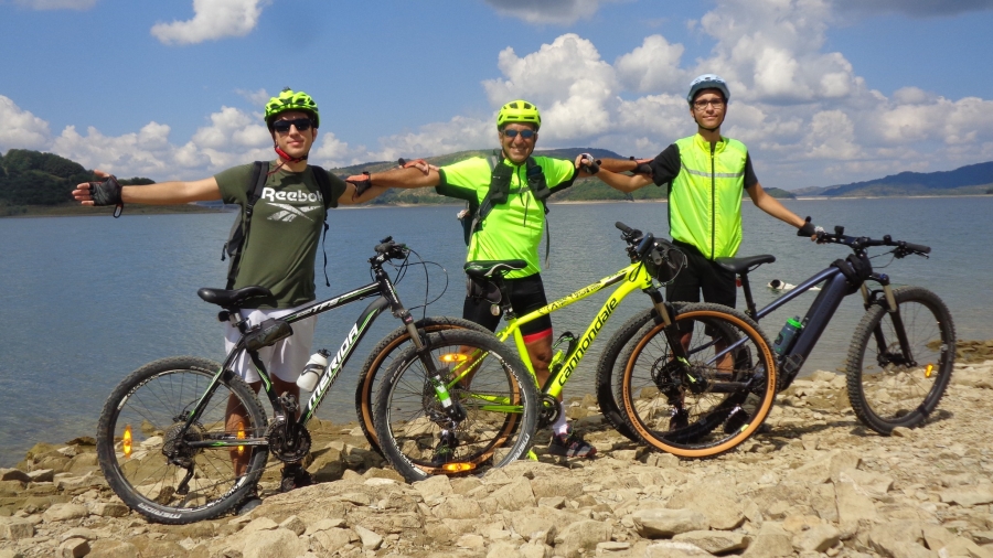 Il ritorno in MTB per l'anello del Lago di Campotosto