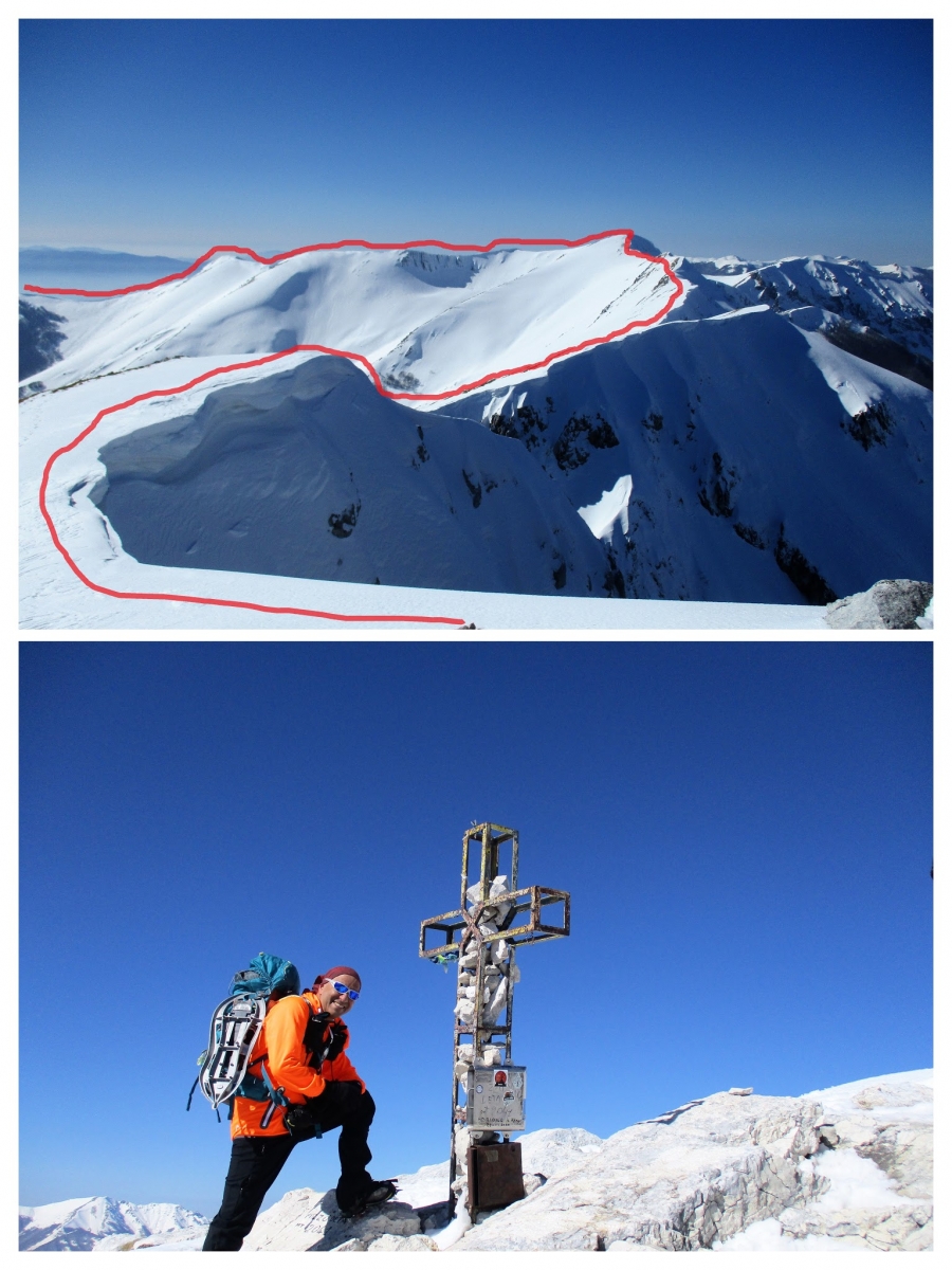 La solitaria splendida ascesa per l'anello bianco delle cime sulle creste dei Monti Ernici