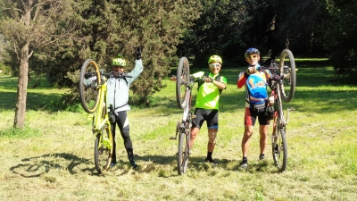Con il Biker Carlos Neto per l'anello dei Parchi di Roma